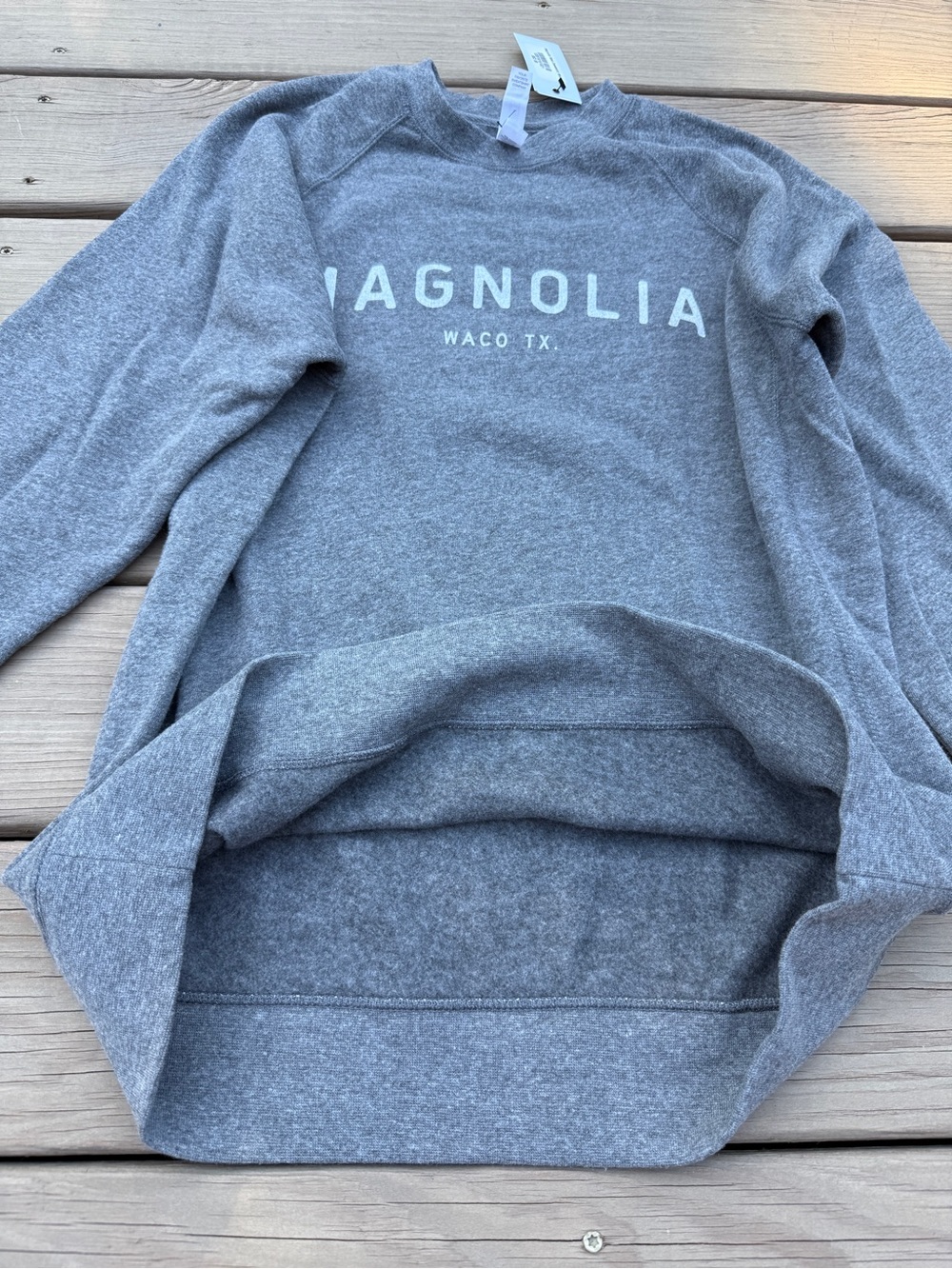Magnolia Waco TX Gray Crewneck Sweatshirt - Picture 8 of 11